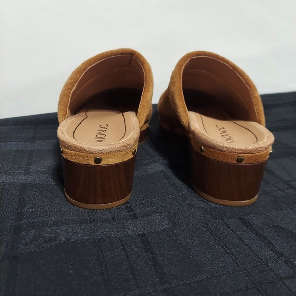 Vionic Kacie Clogs Suede Slip On Platform Comfort Shoes Boho Size 7 - Picture 4 of 8